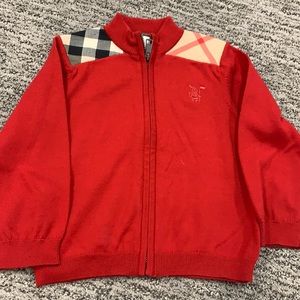 Boys Burberry zip up